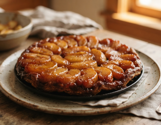 Torta invertida de manzana: clásica  casera y  nunca falla