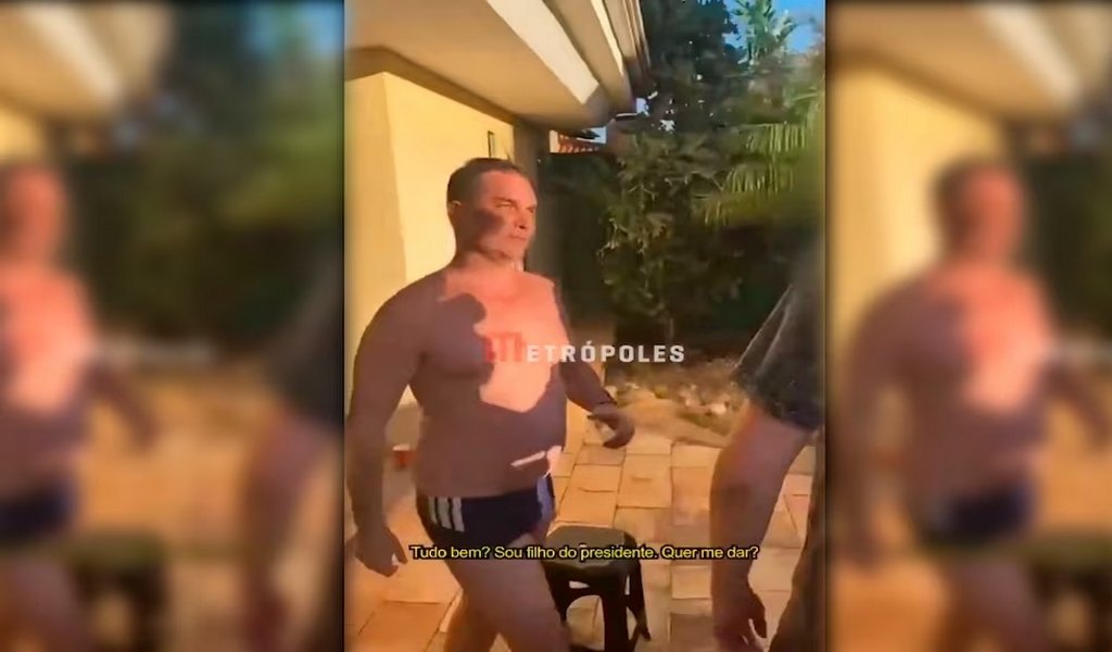 Bolsonaro Flávio Bolsonaro, salpicado por la revelación de un video comprometedor. Captura Video