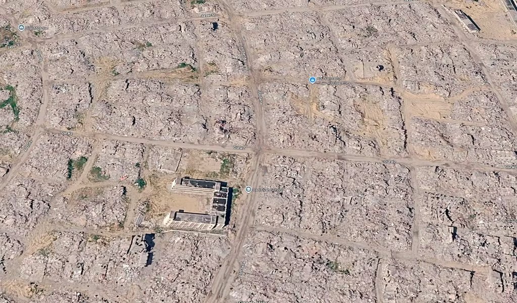 Las capturas de Google Earth revelan barrios enteros de Gaza en ruinas Imagen Web
