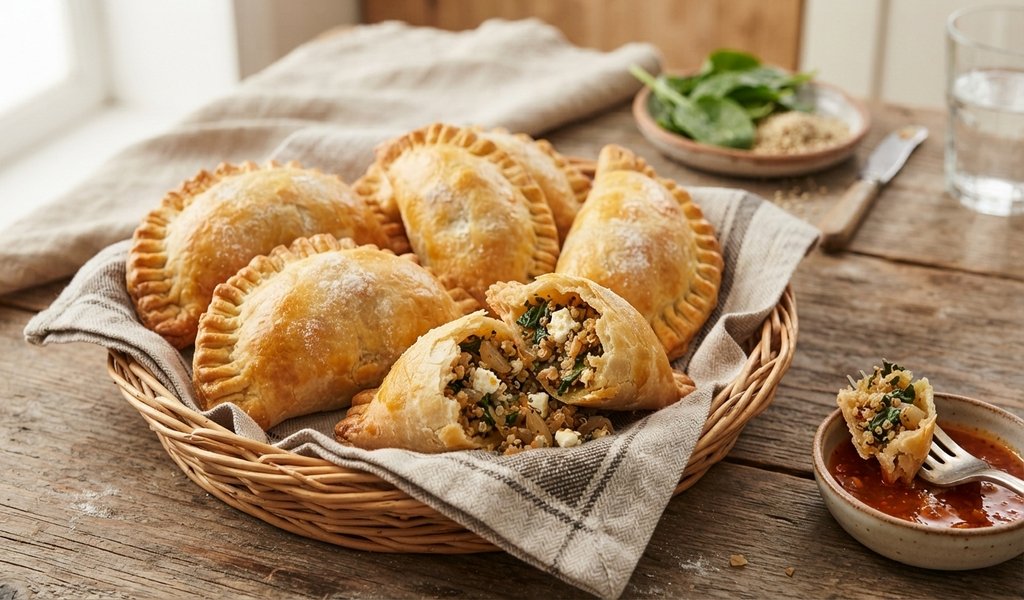 Empanadas de quinoa, espinaca y queso