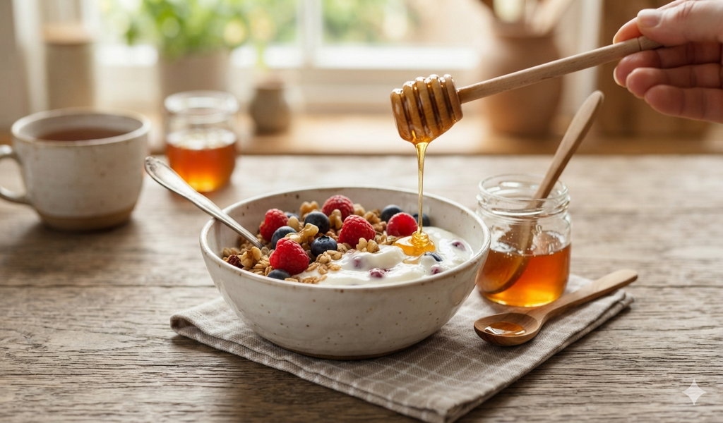 Una cucharadita de miel en el yogur podría potenciar sus probióticos, según un estudio